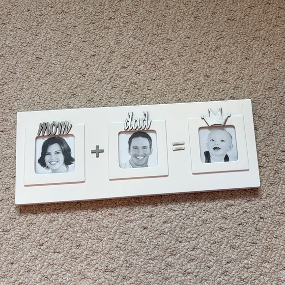 Mud Pie Other - Mud Pie Cream Family Equation Photo Frame